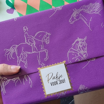 Cadeaupapier paarden
