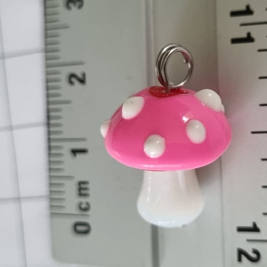 Bedel paddenstoel glas roze