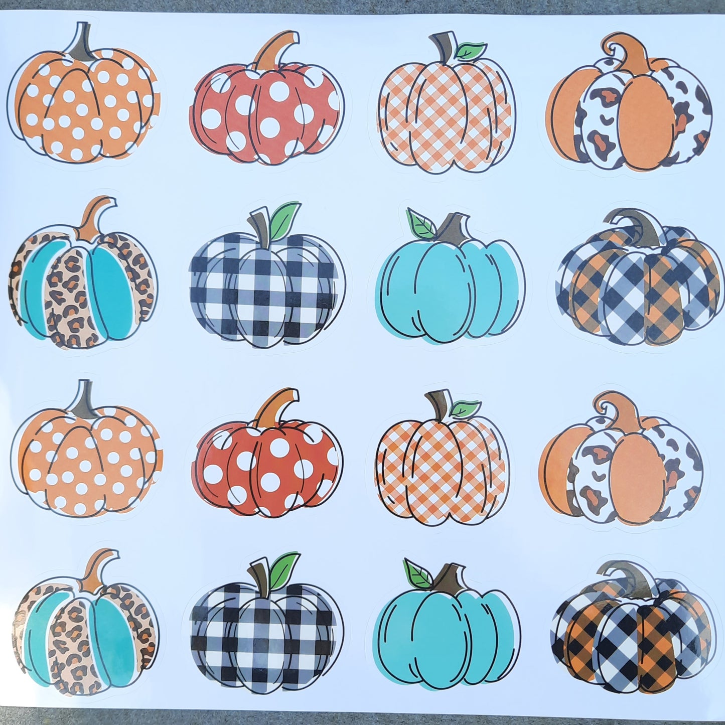 Stickervel pompoenen