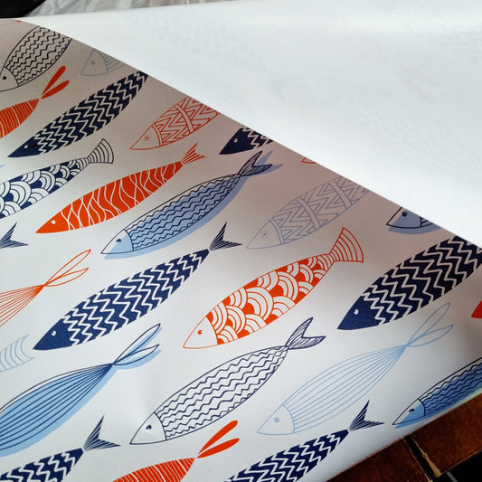 Cadeaupapier vissen
