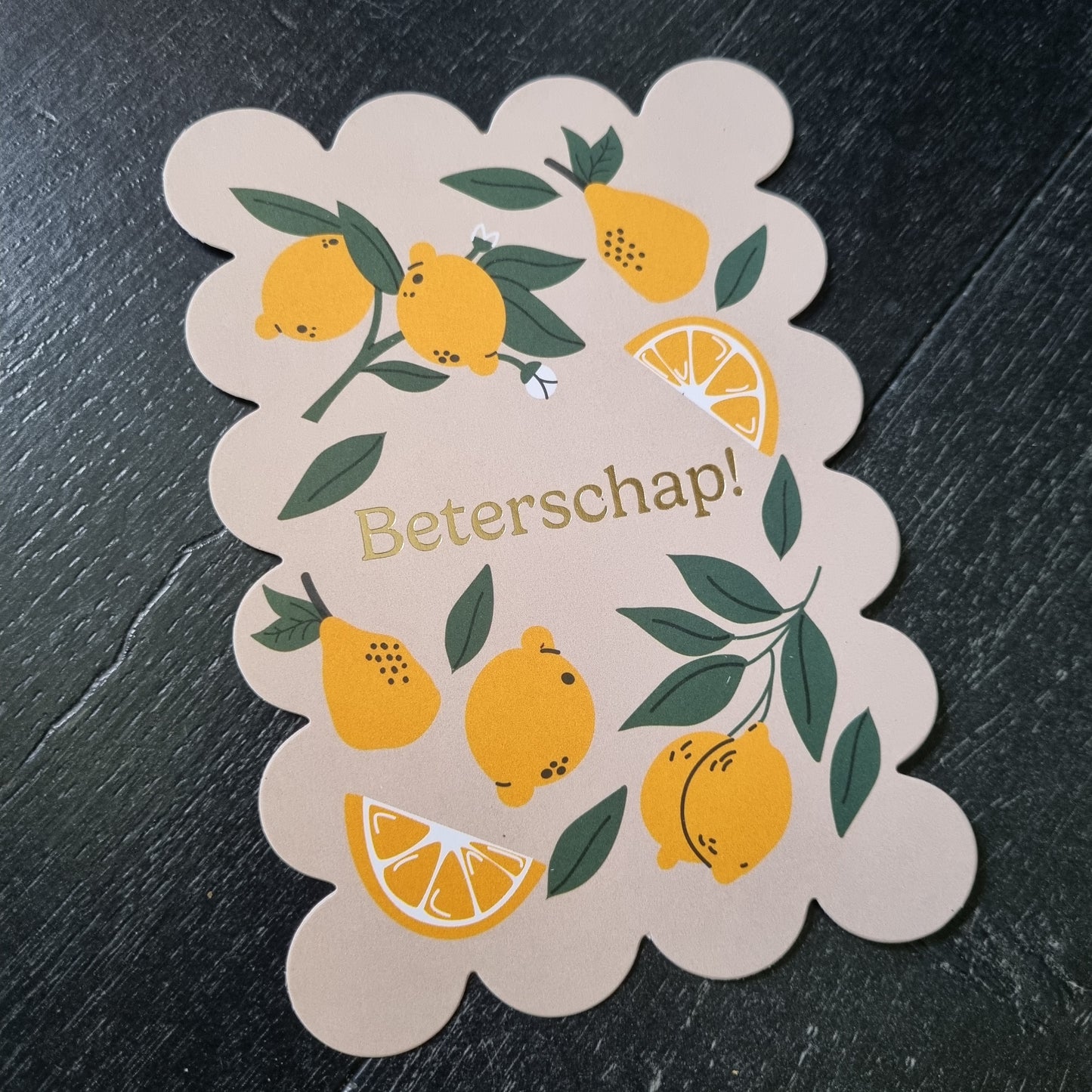 Kaart beterschap citroenen