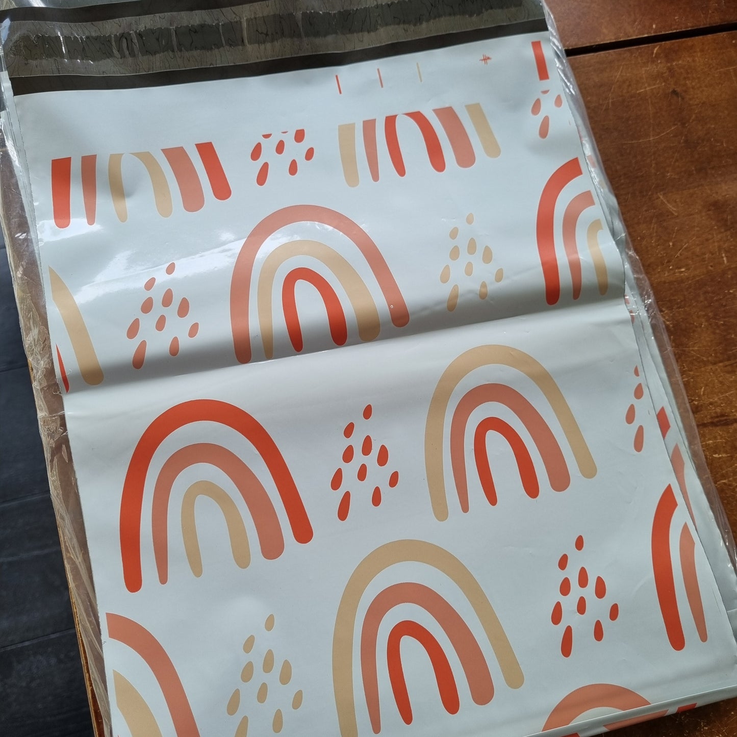 Verzendzakken regenboog oranje