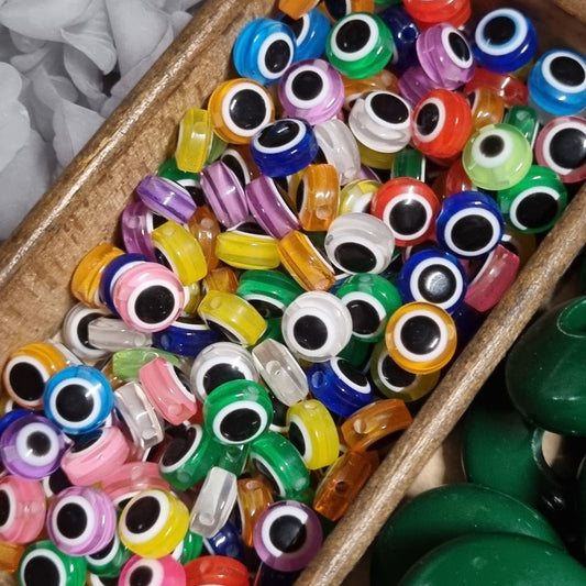 Kralen oog evil eye gekleurd
