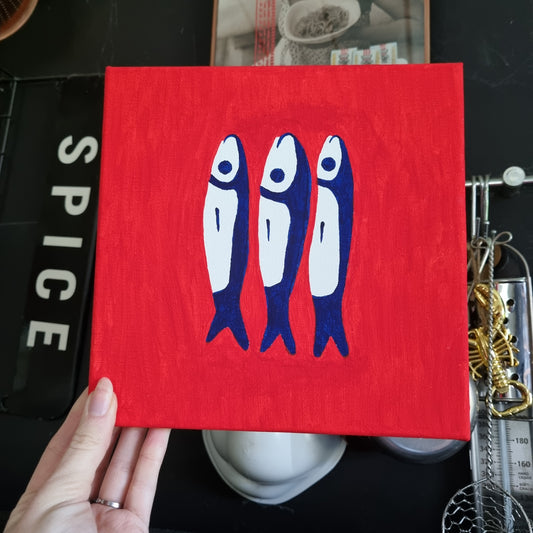 Schilderij Sardines