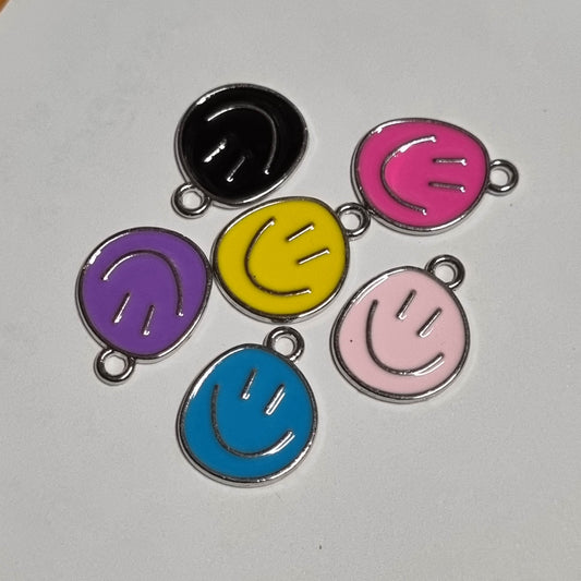 Bedel smiley vorm zilver