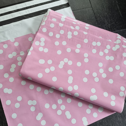 Verzendzakken stippen roze