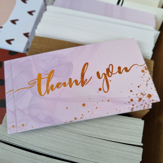 Thank you kaartje zwart dots